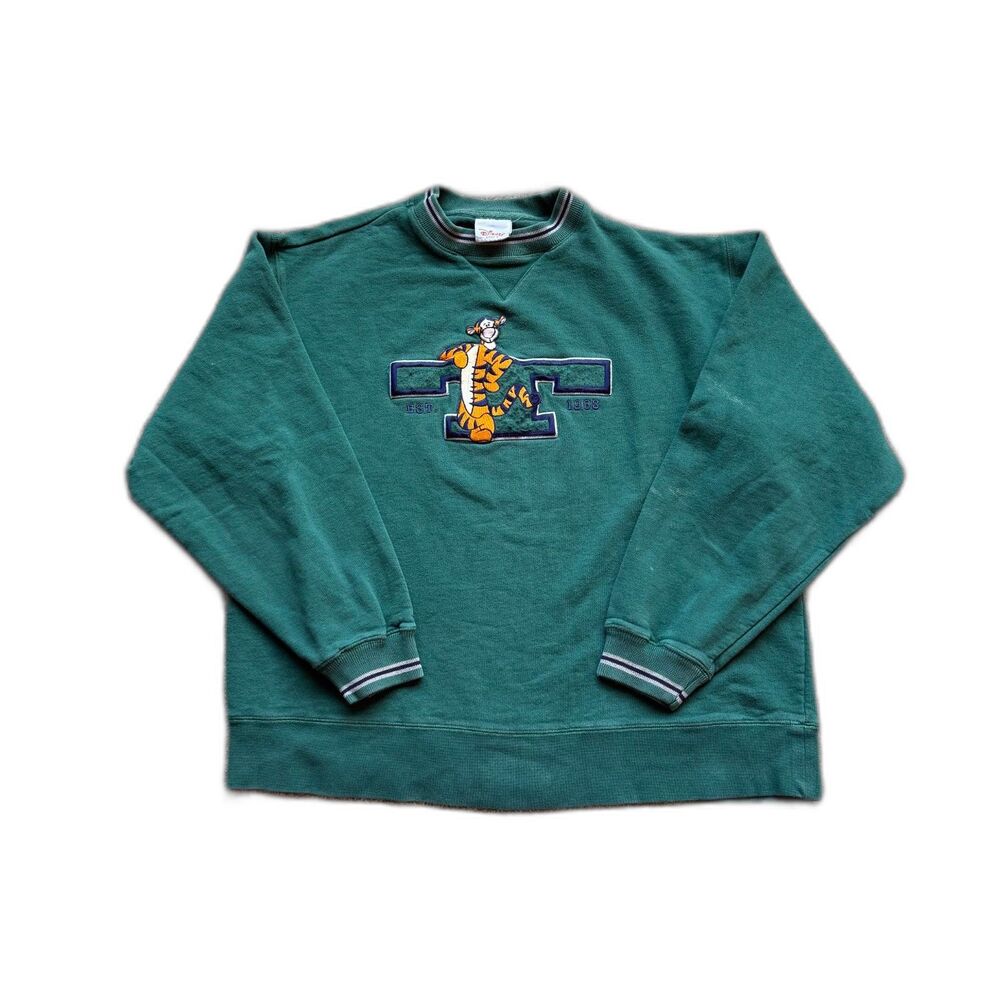 Disney Green Sweatshirt with Tigger Design